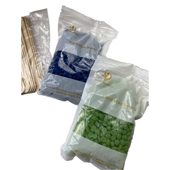 Hair Wax Beads Kit Hair Removal Hot Wax Set with Bowl, Stick Appliers and Beads - Picture 2 of 8